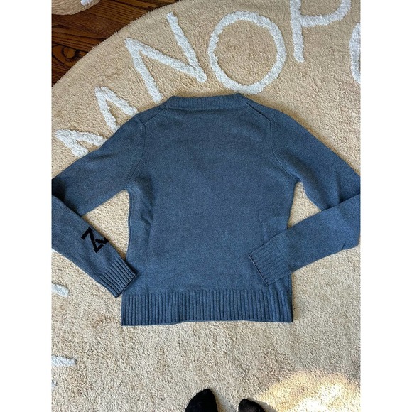 Zadig & Voltaire Sourca Cashmere V-Neck sweater NWT S Denim color - Picture 11 of 13